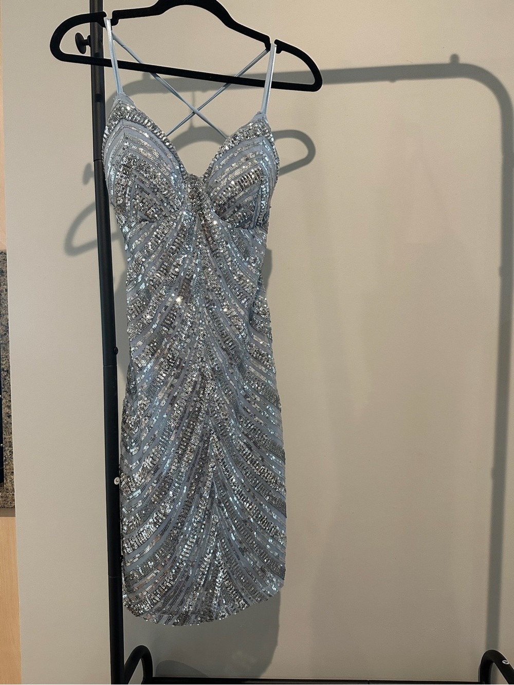 Windsor Sequin Strappy Mini Dress